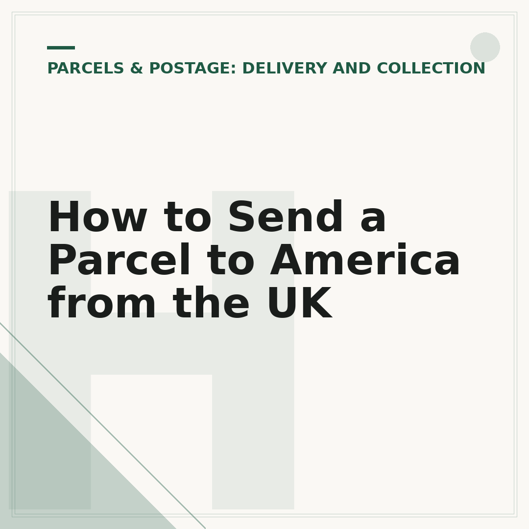 How to Send a Parcel to America from the UK