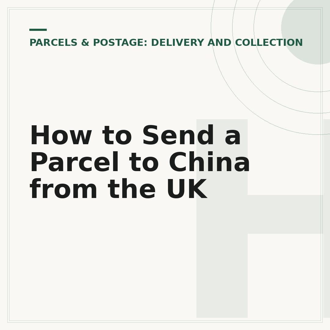 How to Send a Parcel to China from the UK