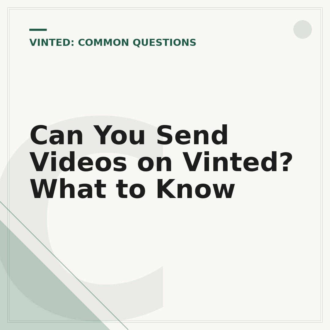 Can You Send Videos on Vinted? What to Know