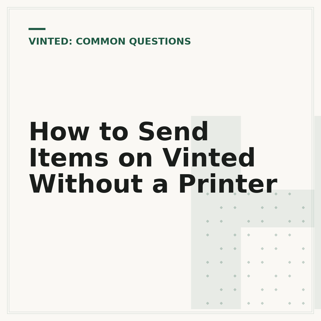 How to Send Items on Vinted Without a Printer