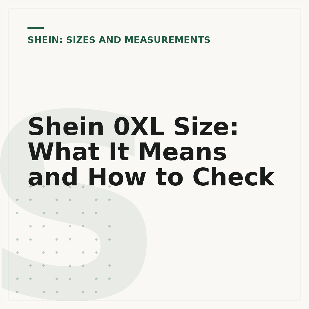 Shein 0XL Size: What It Means and How to Check