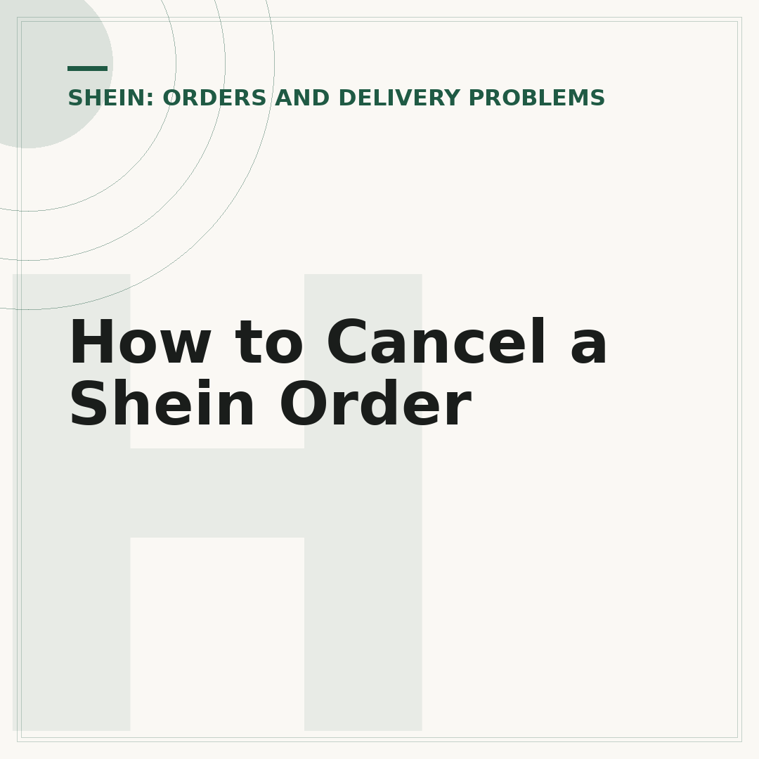How to Cancel a Shein Order