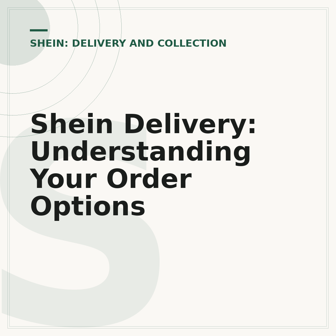 Shein Delivery: Understanding Your Order Options