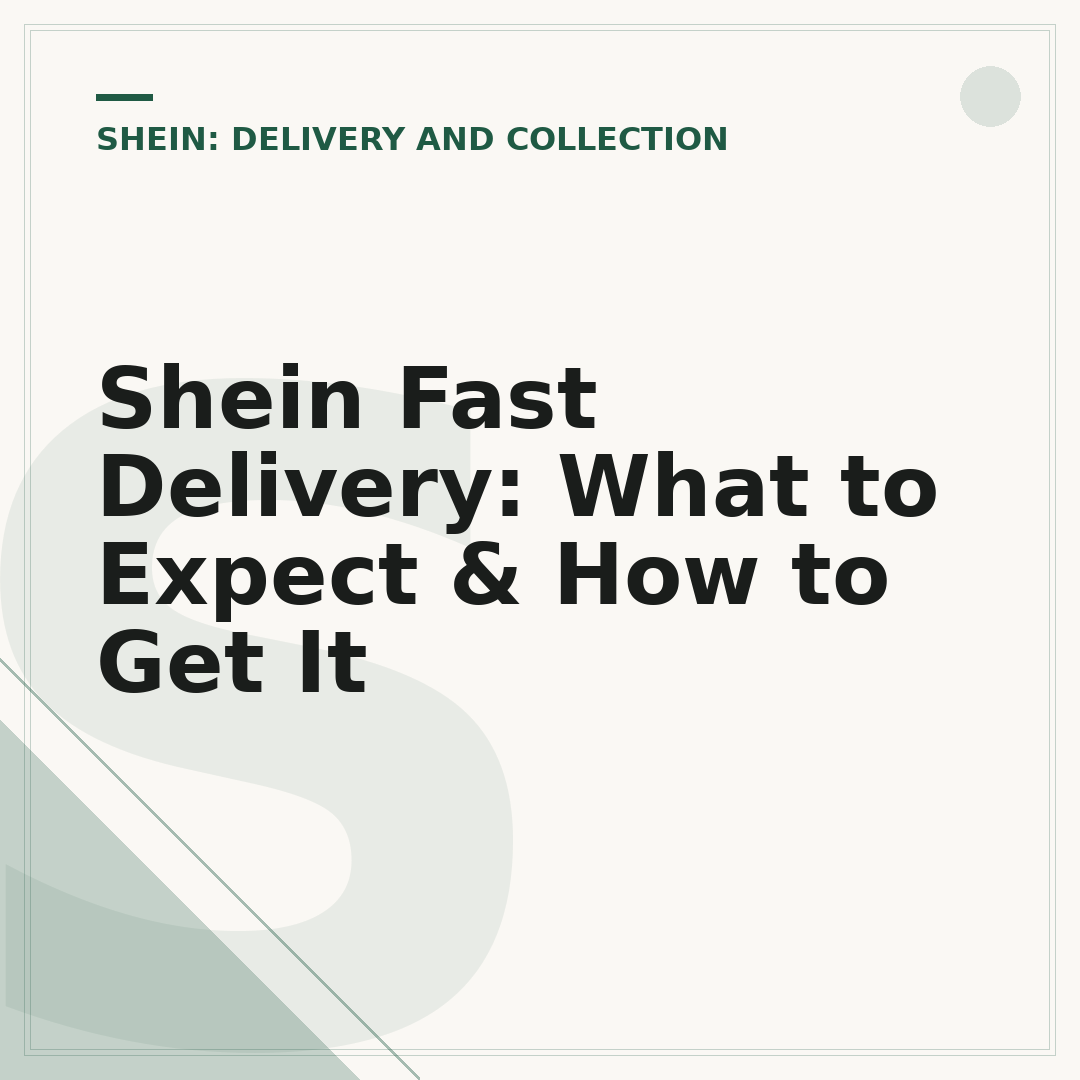Shein Fast Delivery: What to Expect & How to Get It