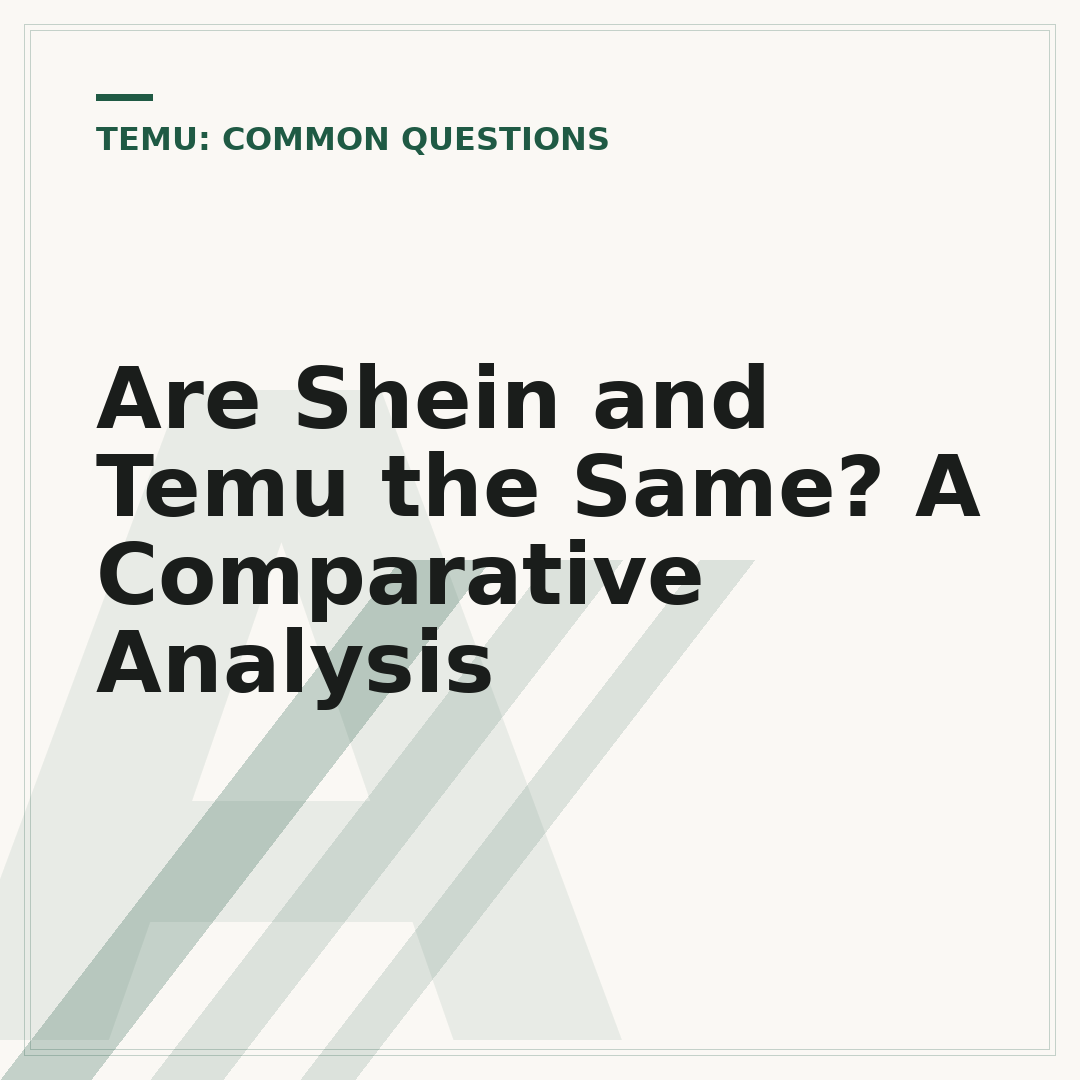Are Shein and Temu the Same? A Comparative Analysis