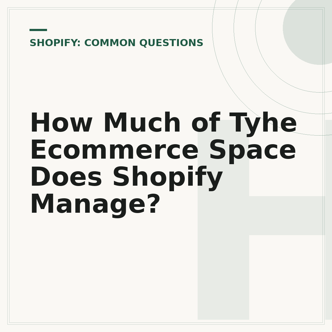 How Much of Tyhe Ecommerce Space Does Shopify Manage?