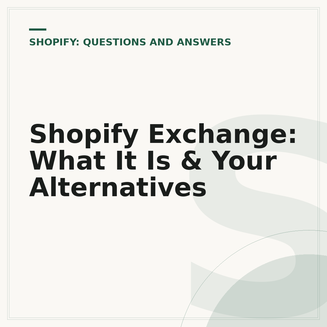 Shopify Exchange: What It Is & Your Alternatives