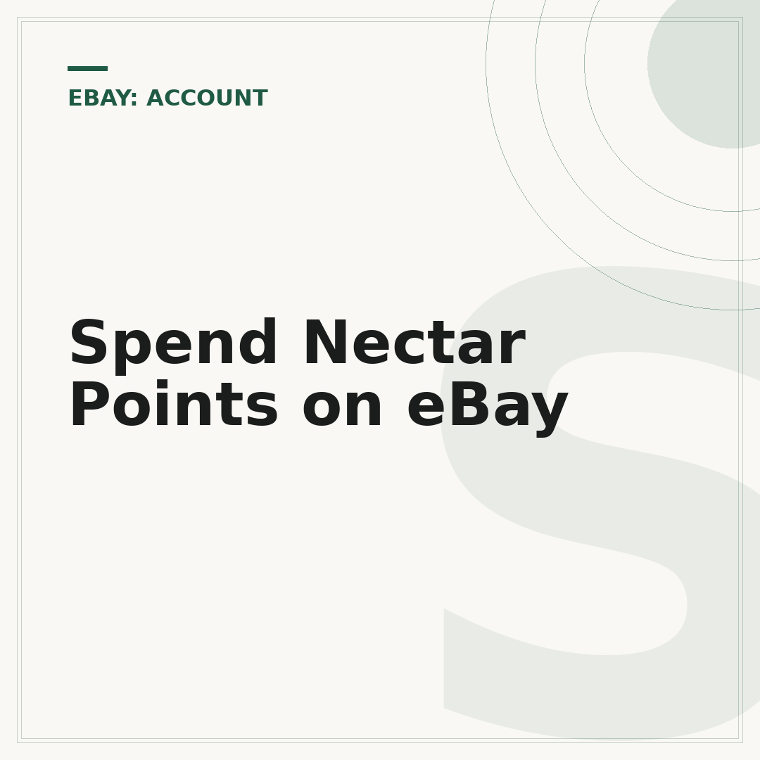 Spend Nectar Points on eBay