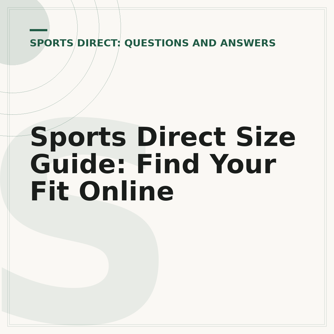 Sports Direct Size Guide: Find Your Fit Online