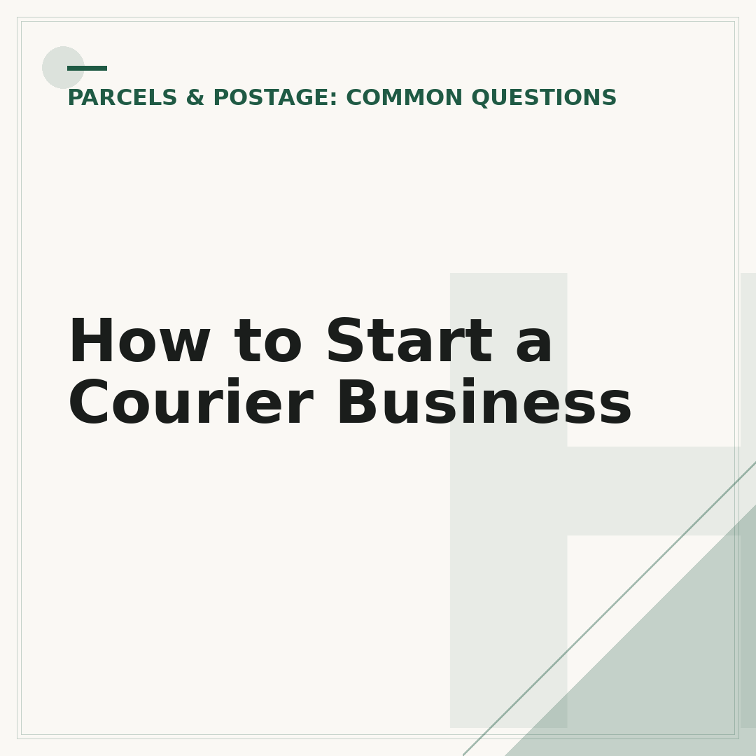 How to Start a Courier Business