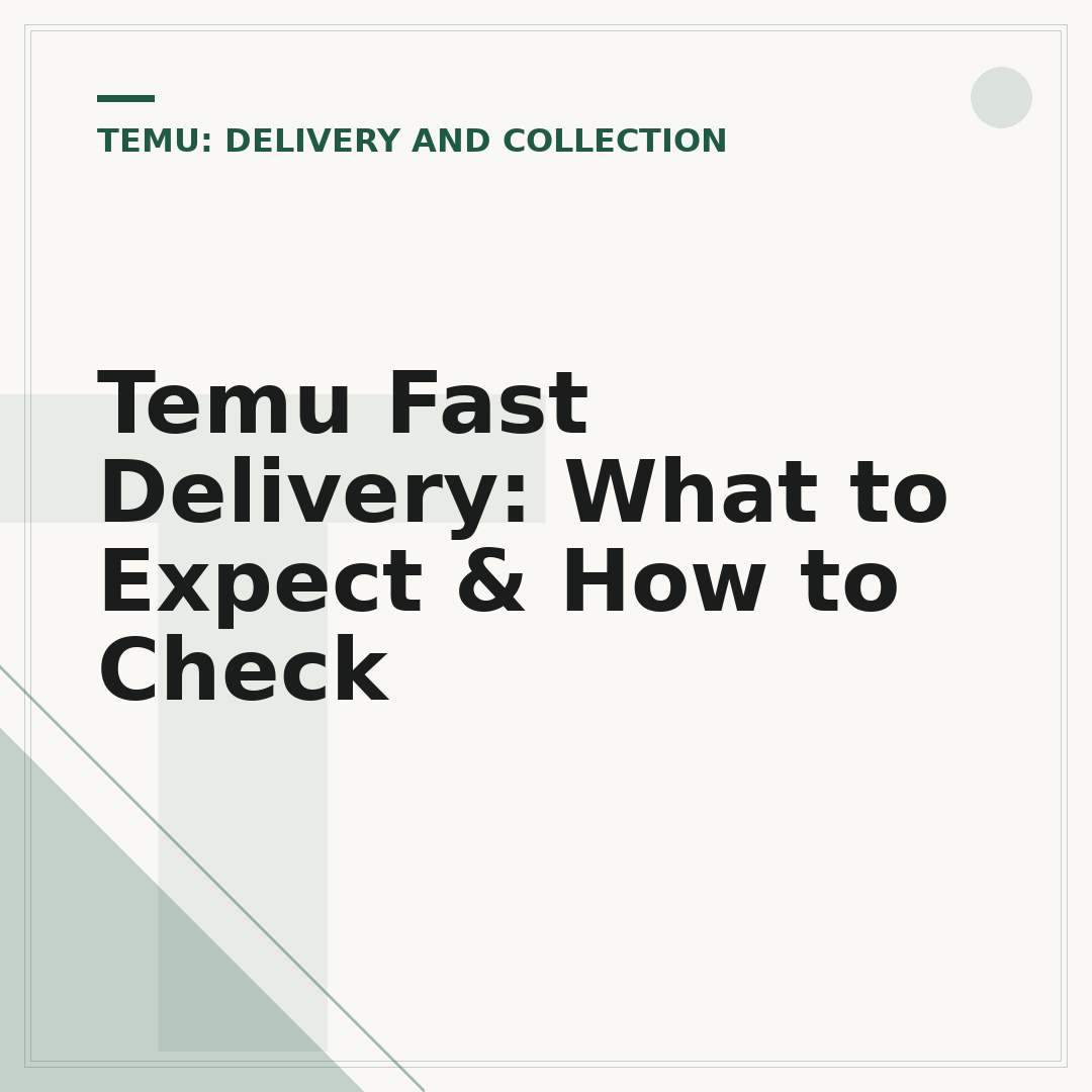 Temu Fast Delivery: What to Expect & How to Check