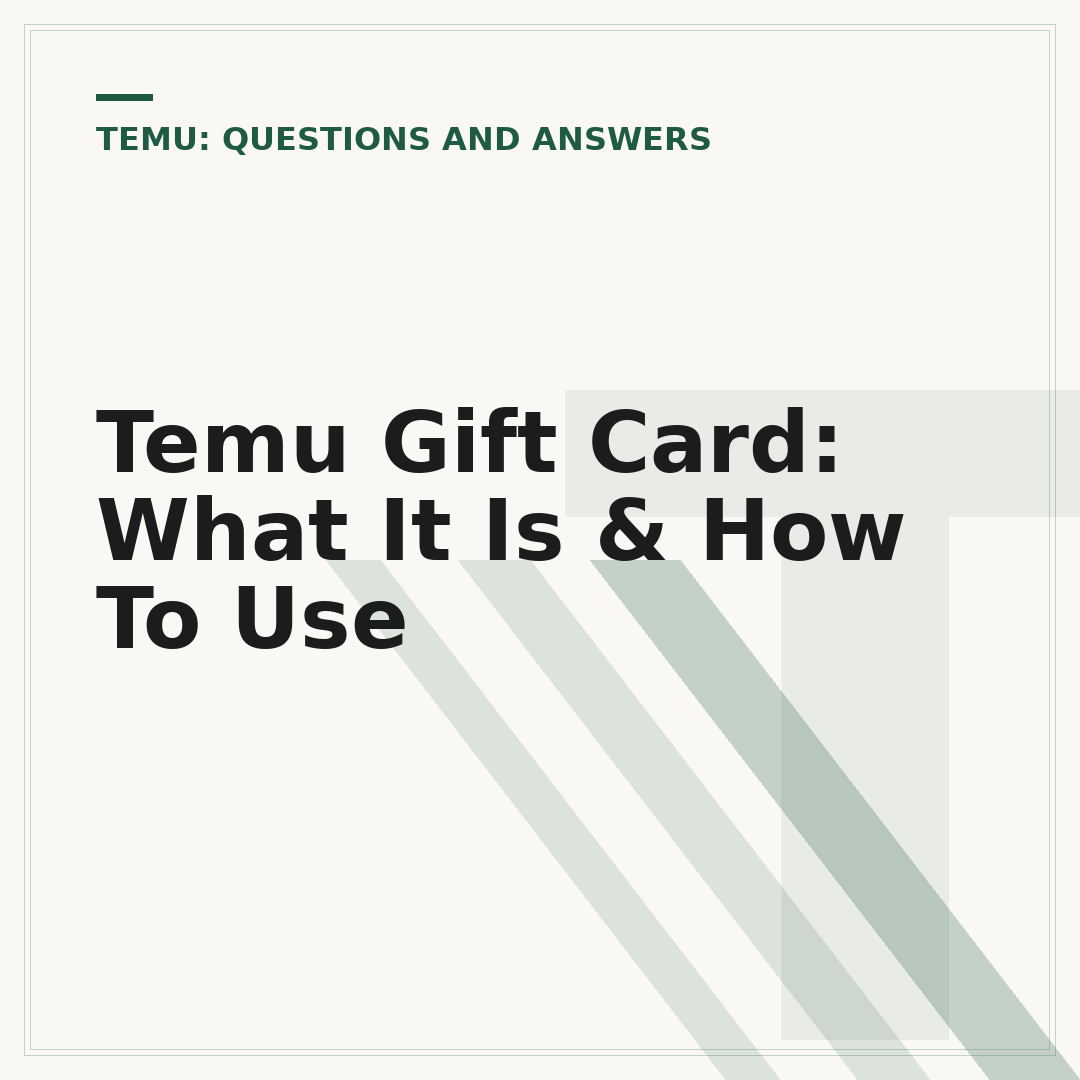 Temu Gift Card: What It Is & How To Use