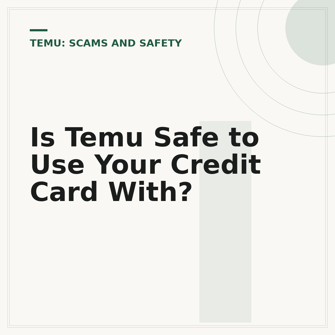 Is Temu Safe to Use Your Credit Card With?