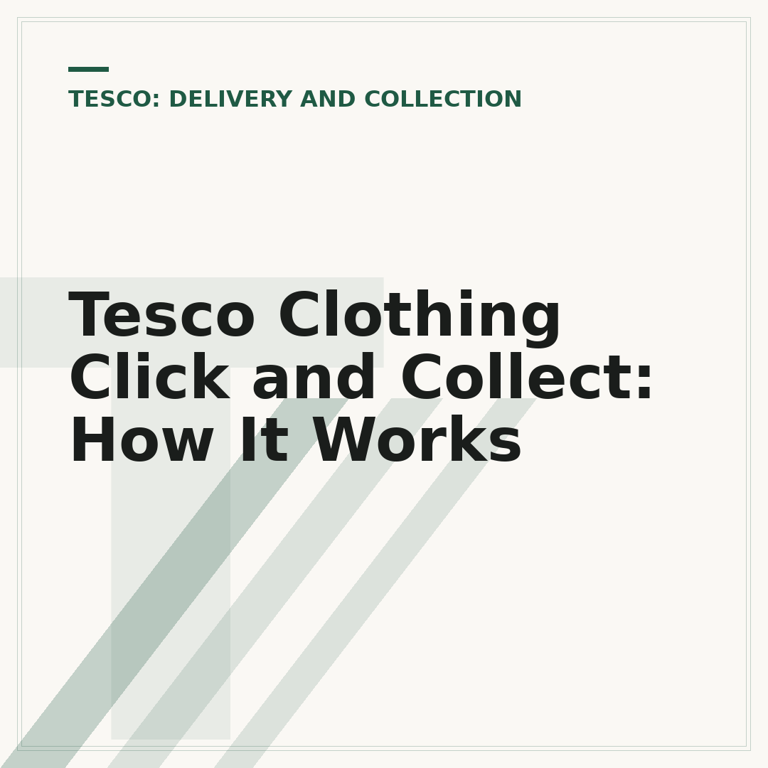 Tesco Clothing Click and Collect: How It Works