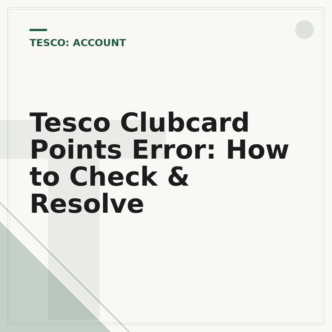 Tesco Clubcard Points Error: How to Check & Resolve