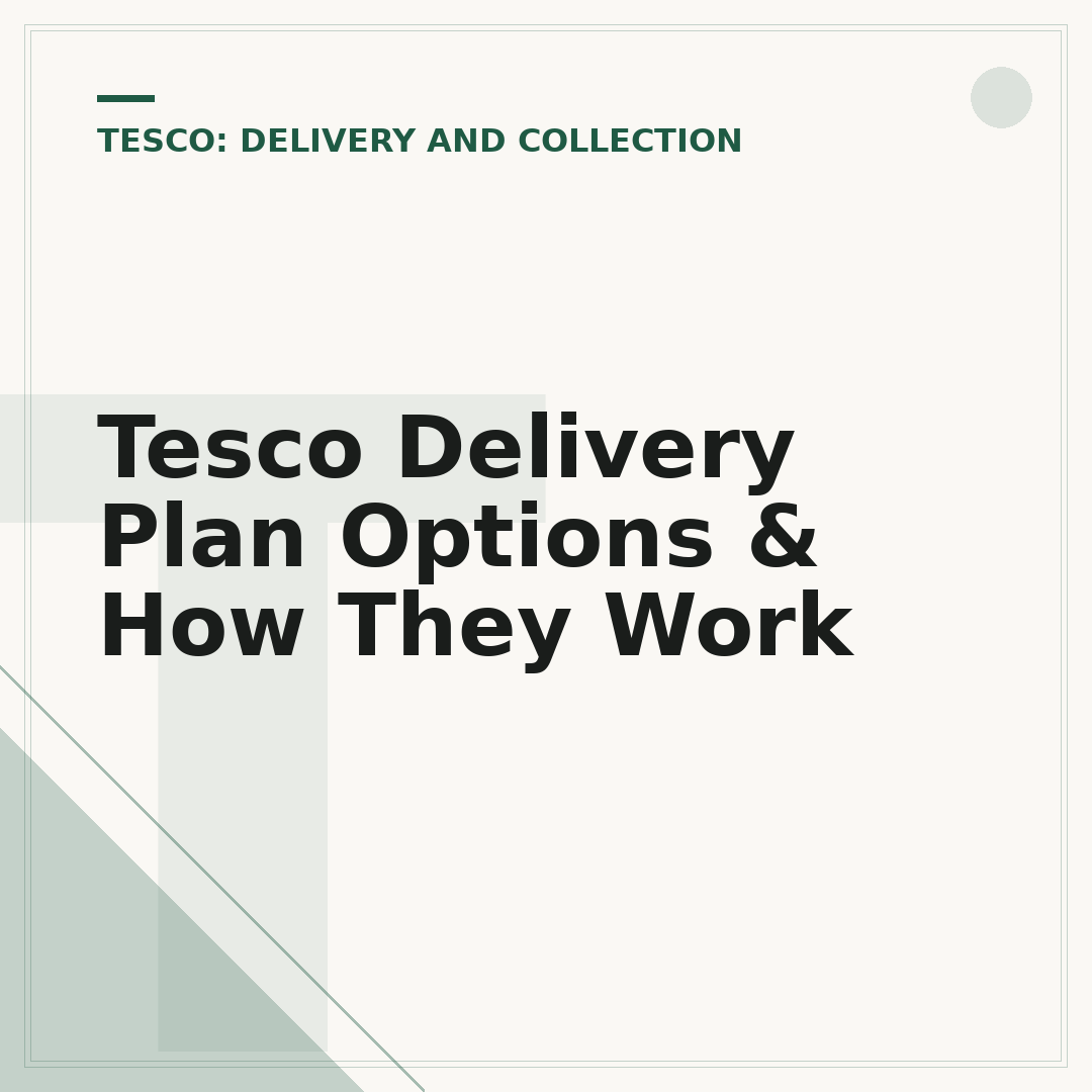 Tesco Delivery Plan Options & How They Work