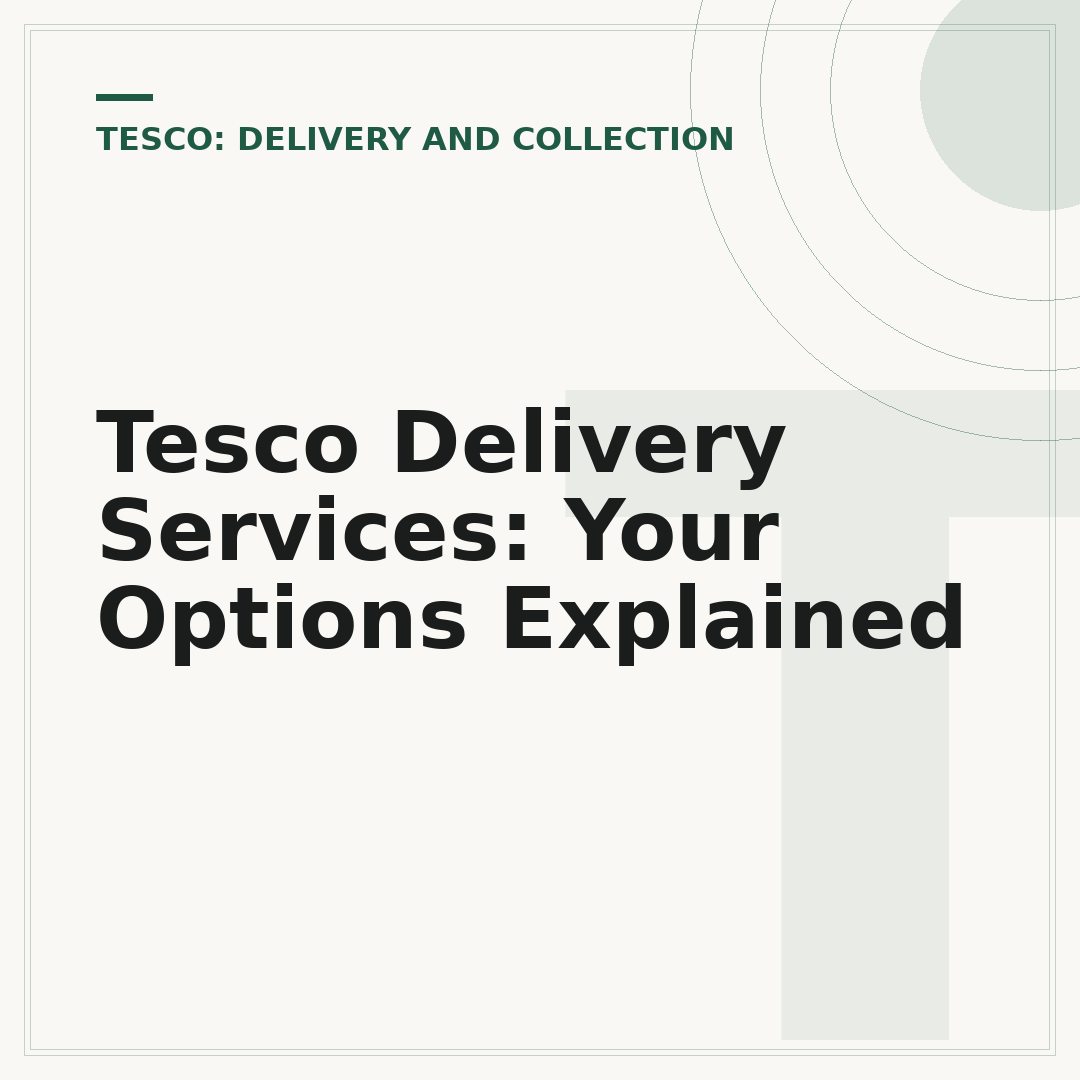 Tesco Delivery Services: Your Options Explained