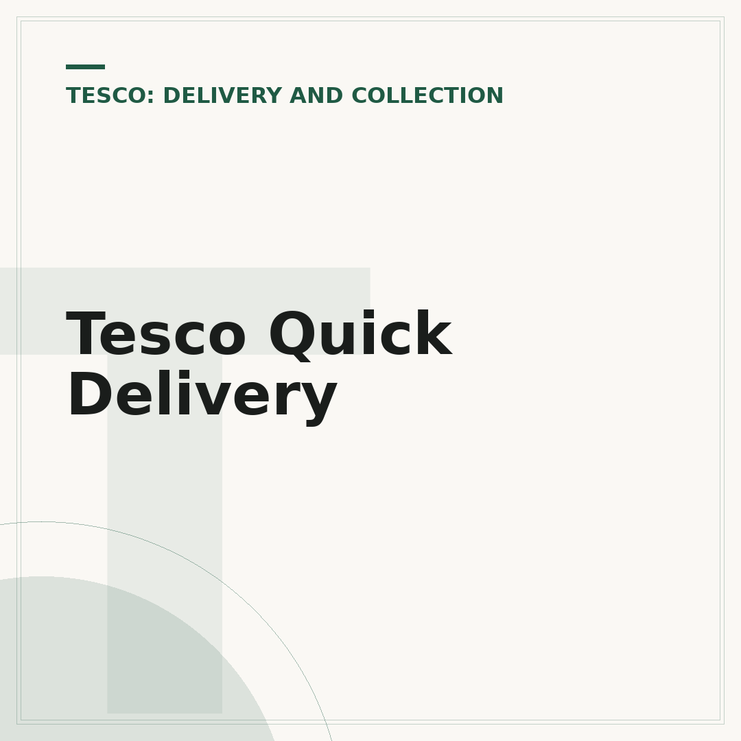 Tesco Quick Delivery