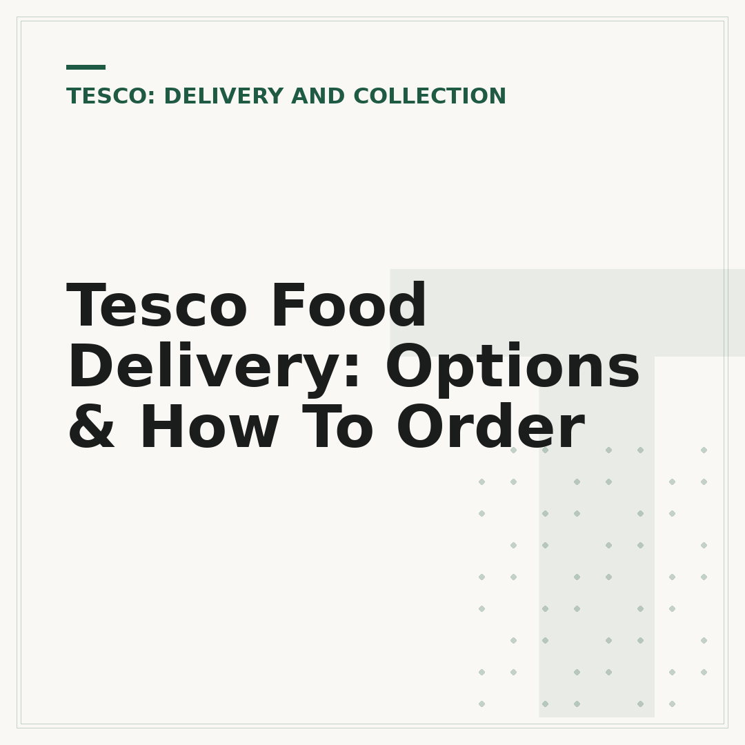Tesco Food Delivery: Options & How To Order