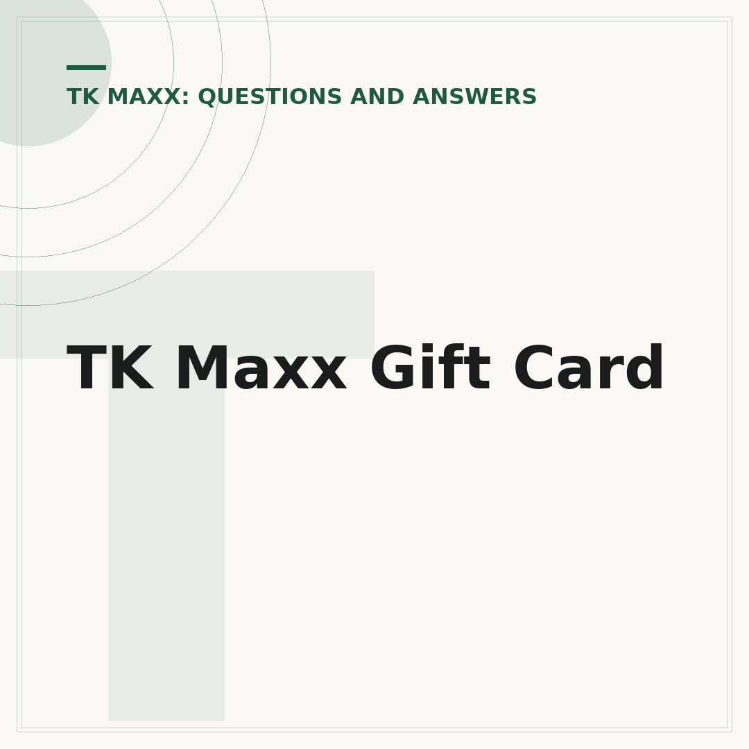 TK Maxx Gift Card
