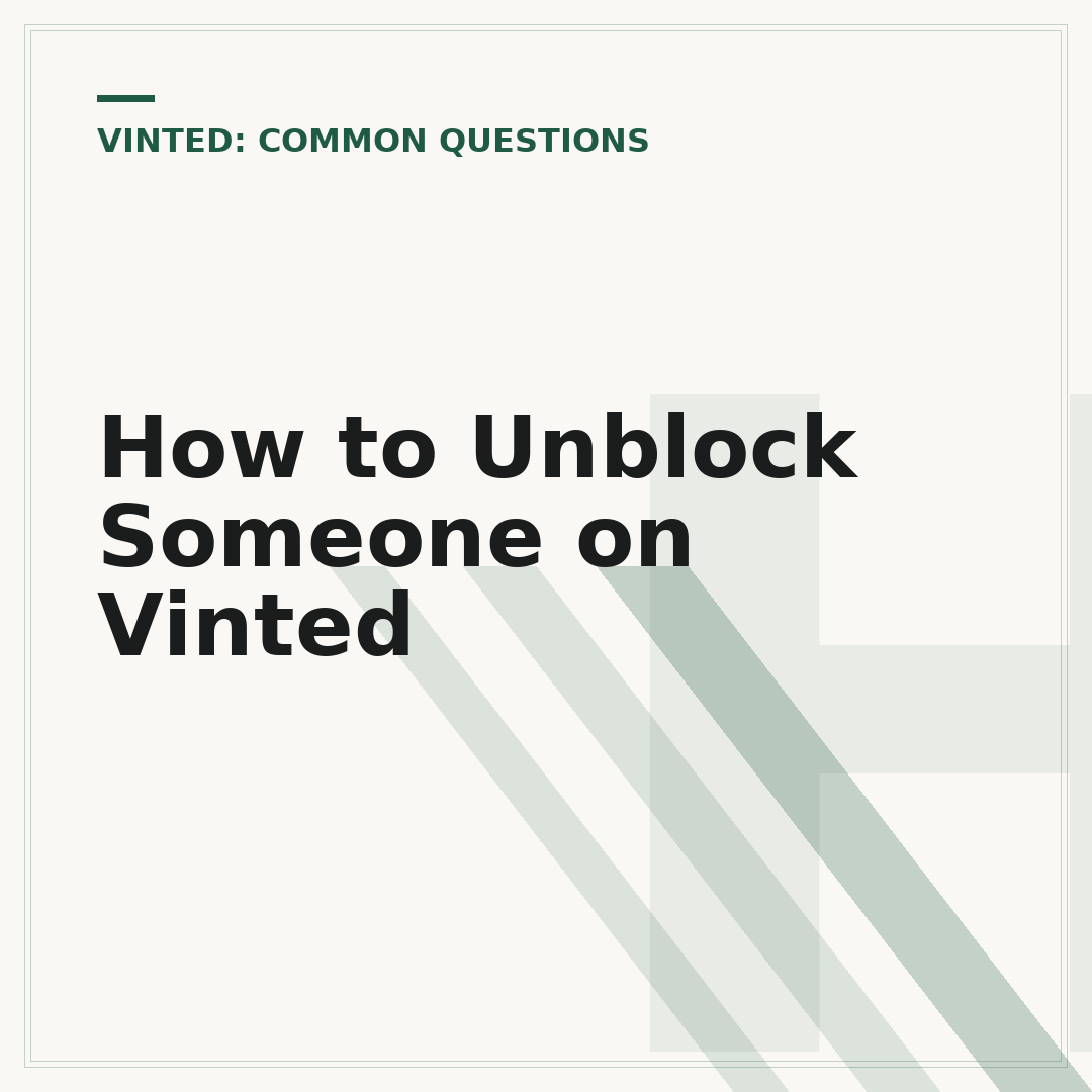 How to Unblock Someone on Vinted