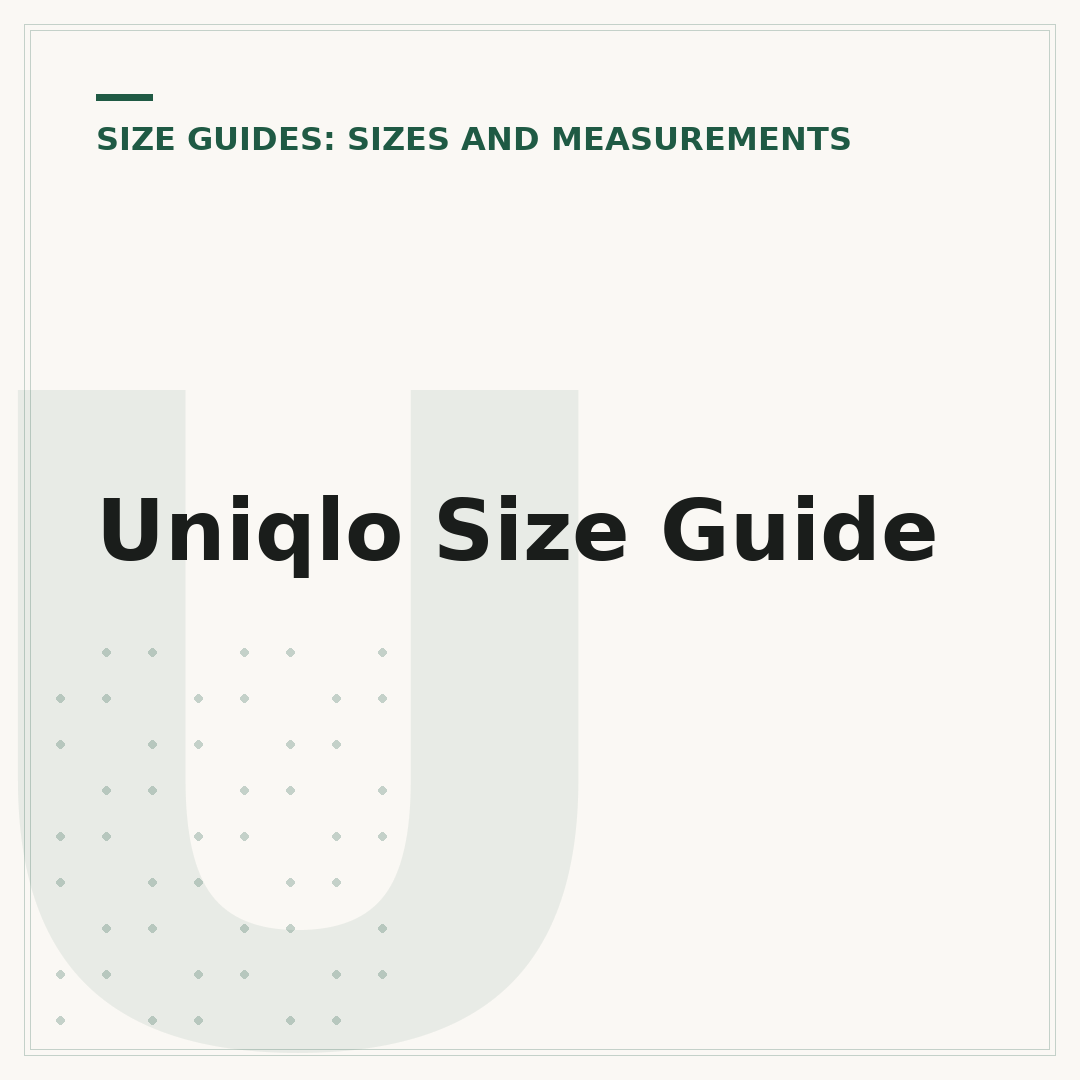 Uniqlo Size Guide