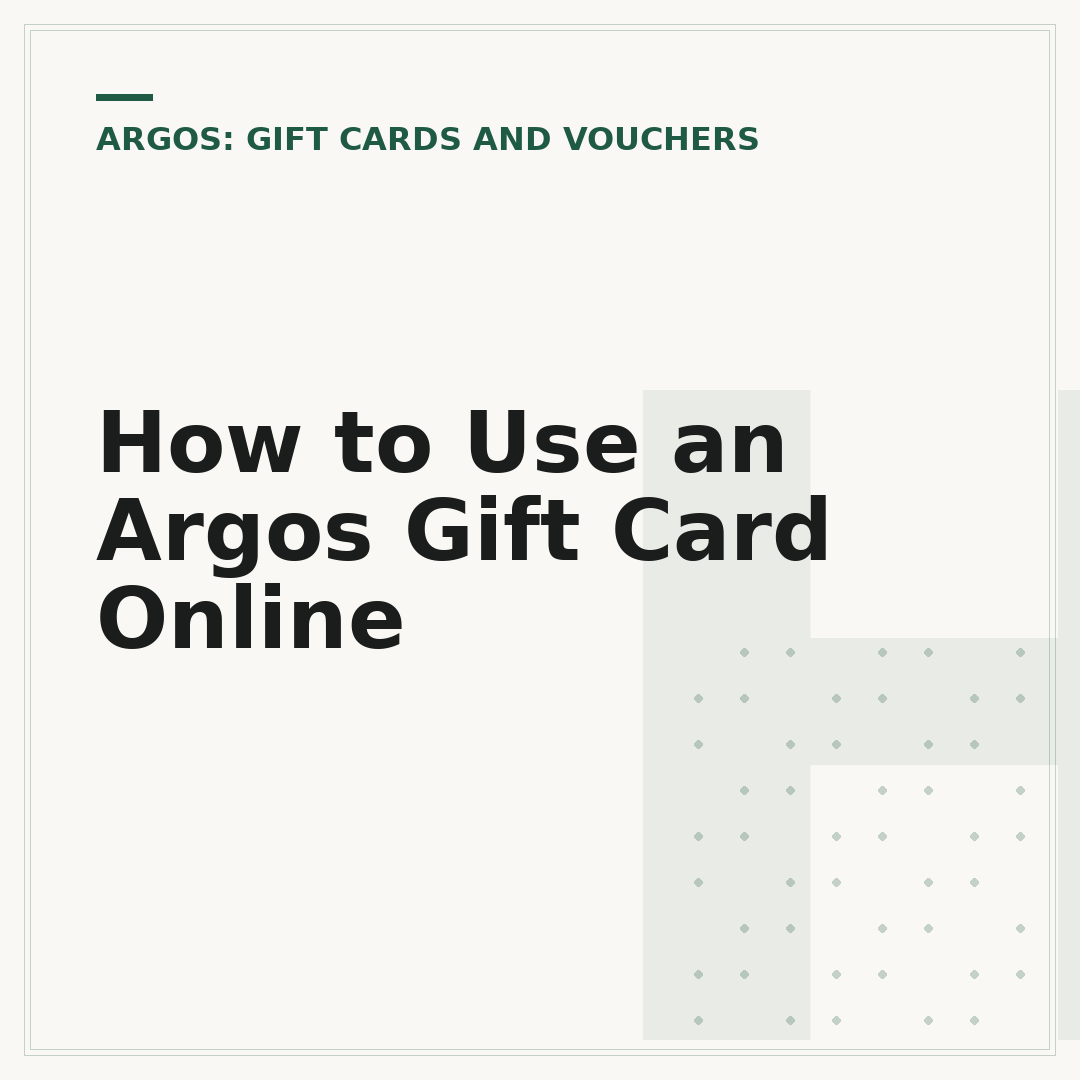 How to Use an Argos Gift Card Online
