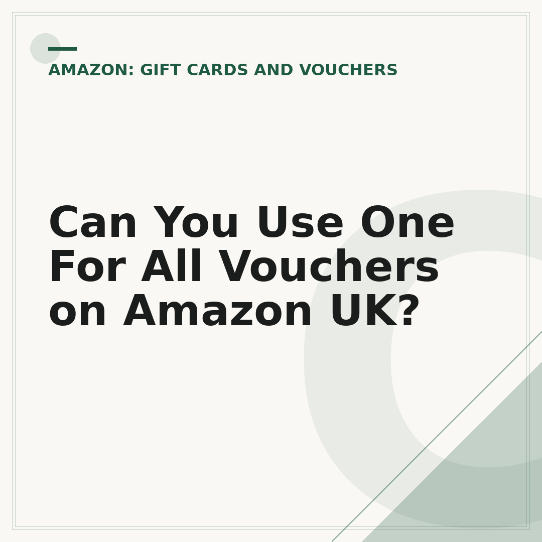 Can You Use One For All Vouchers on Amazon UK?