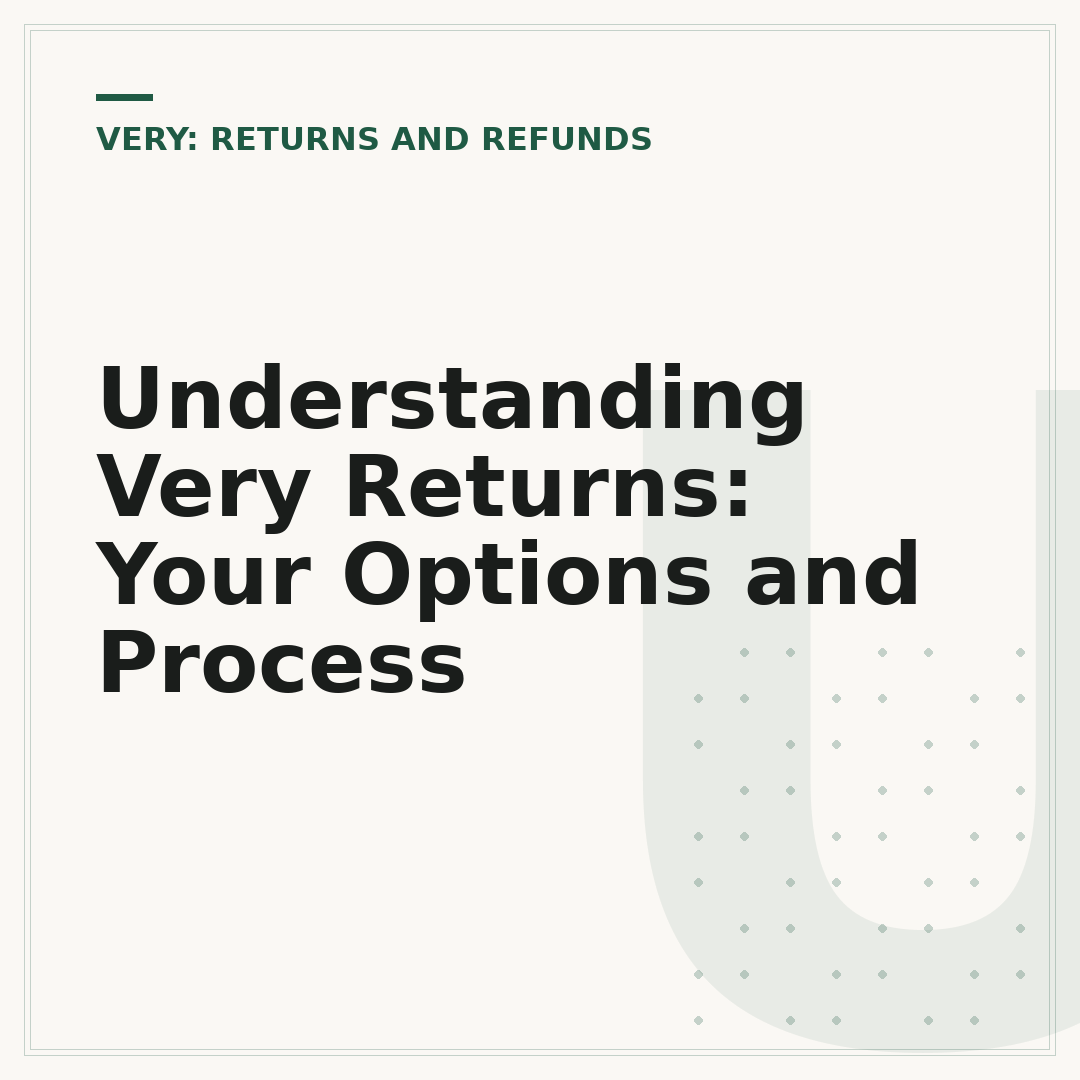Understanding Very Returns: Your Options and Process