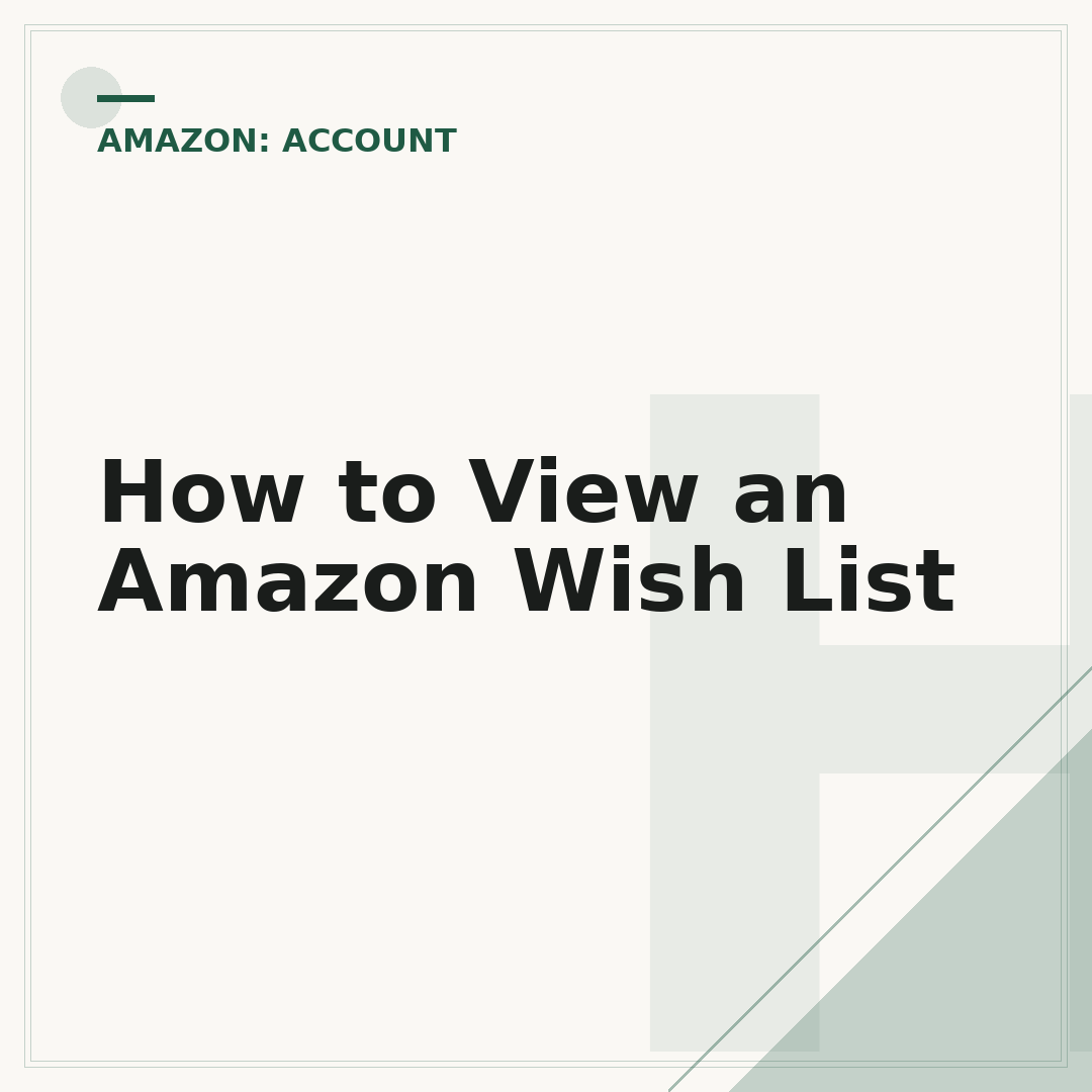 How to View an Amazon Wish List