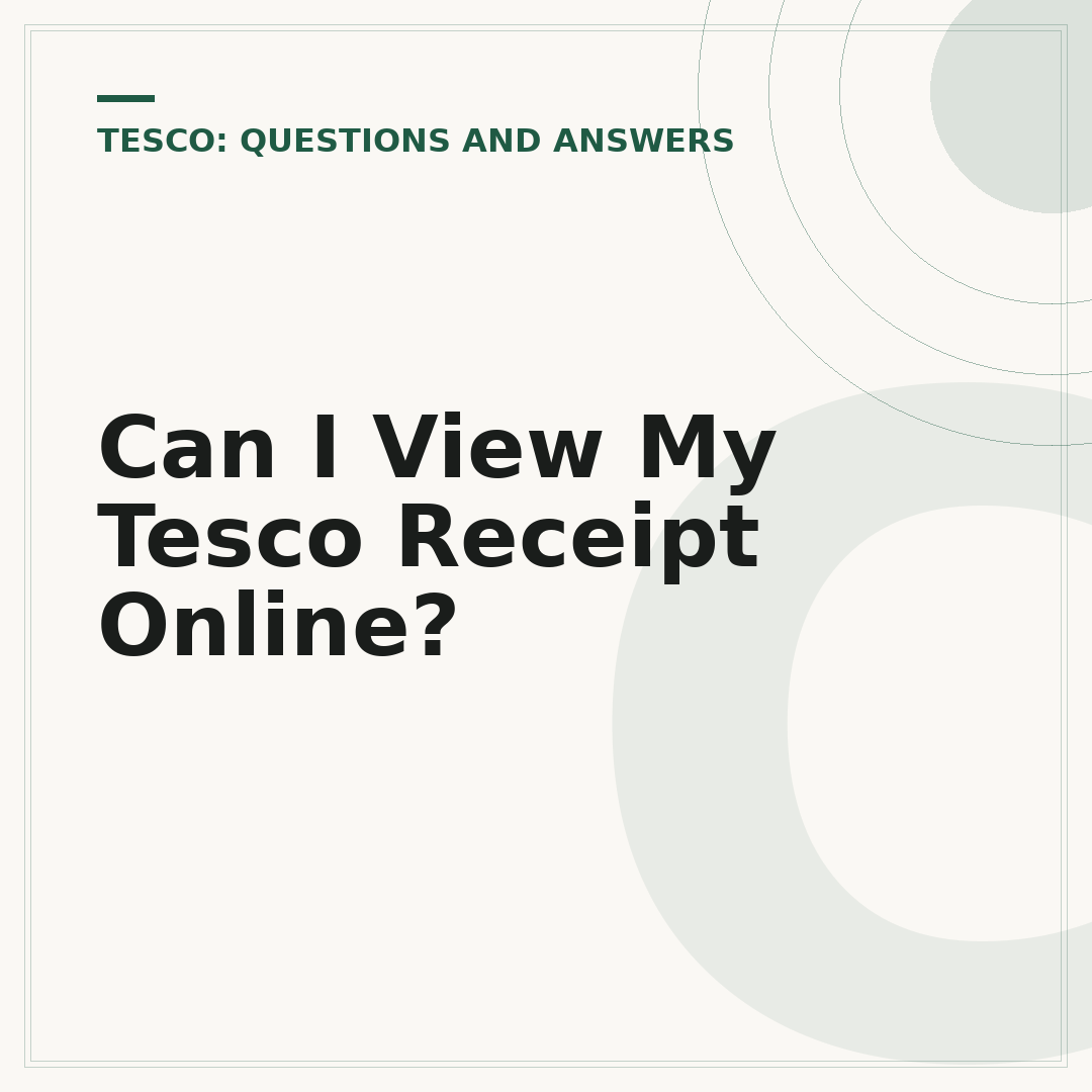 Can I View My Tesco Receipt Online?