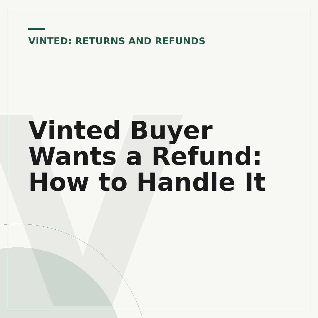 Vinted Buyer Wants a Refund: How to Handle It