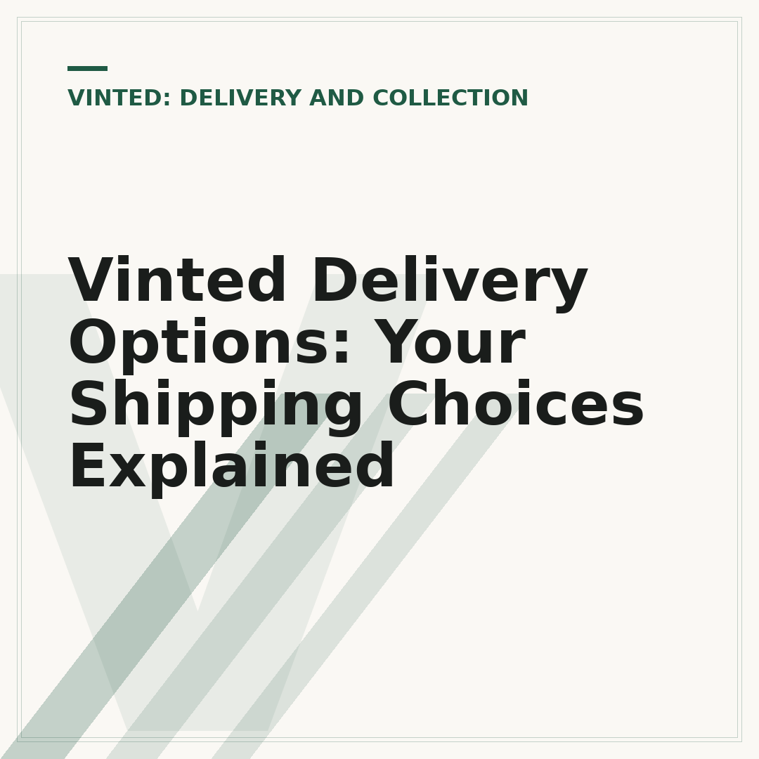 Vinted Delivery Options: Your Shipping Choices Explained