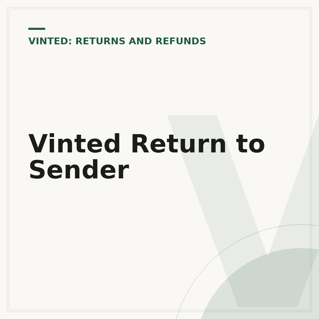 Vinted Return to Sender