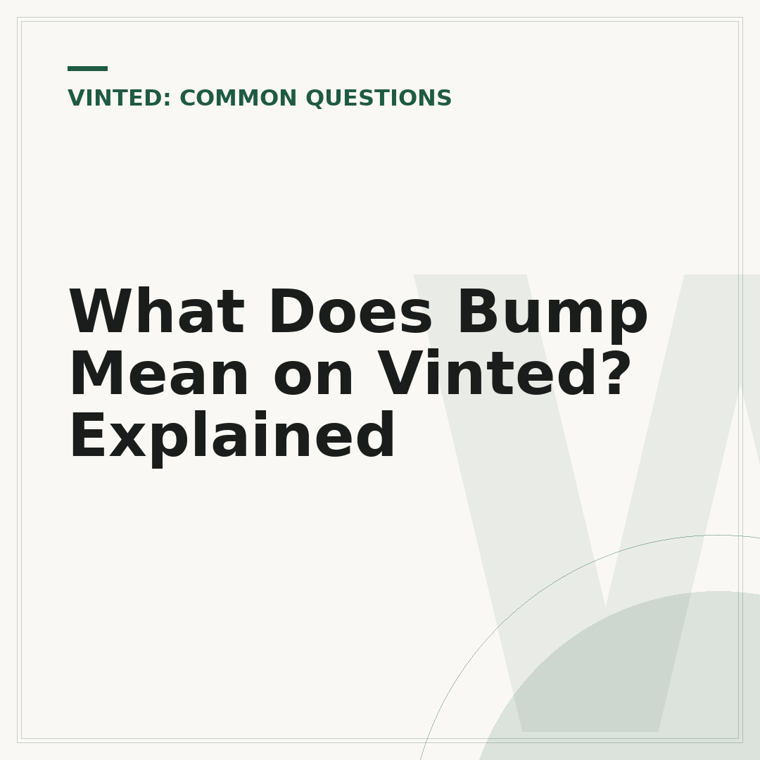What Does Bump Mean on Vinted? Explained