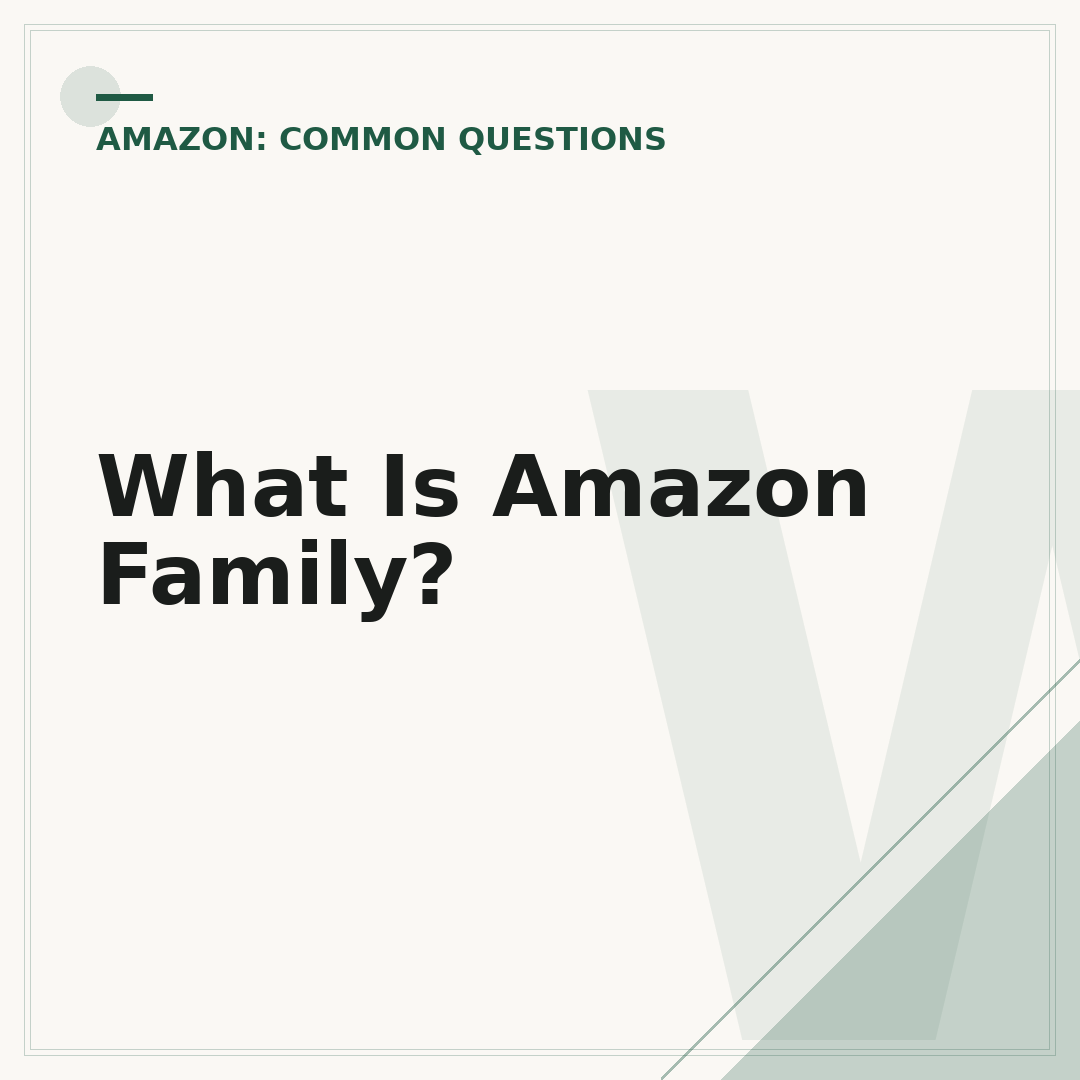 What Is Amazon Family?