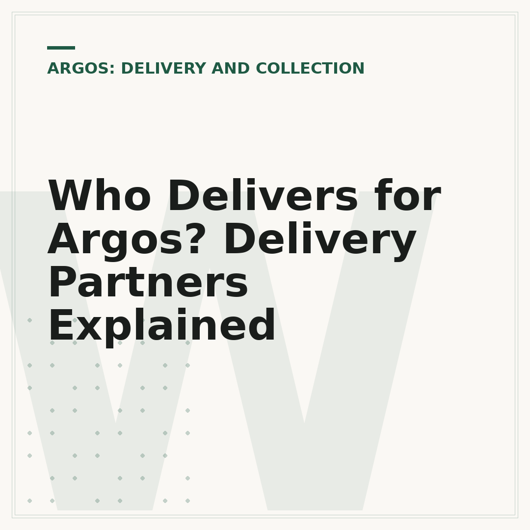 Who Delivers for Argos? Delivery Partners Explained