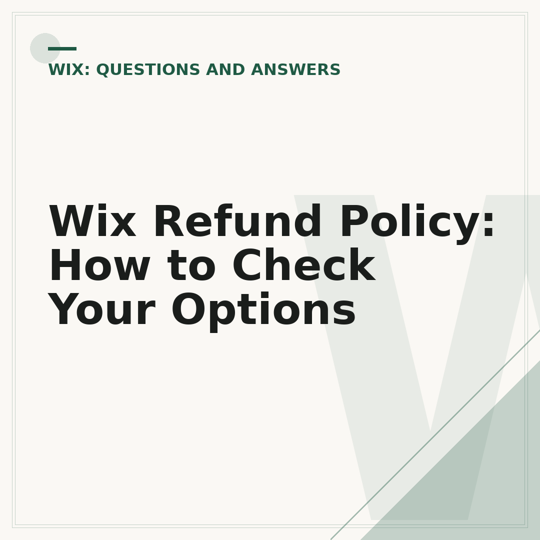 Wix Refund Policy: How to Check Your Options