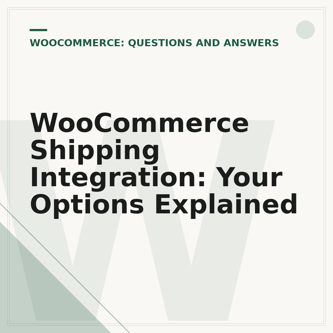 WooCommerce Shipping Integration: Your Options Explained