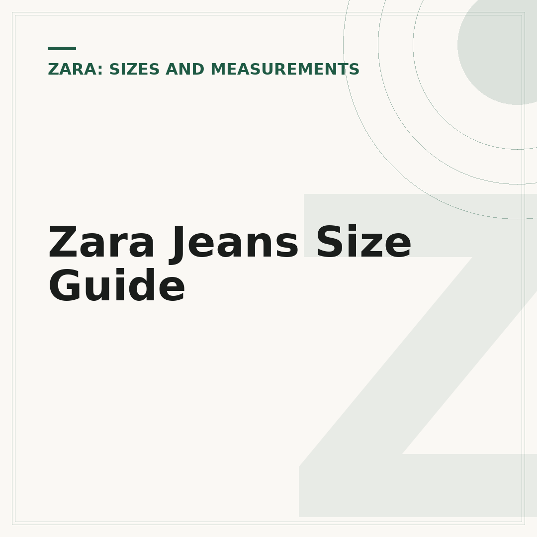 Zara Jeans Size Guide
