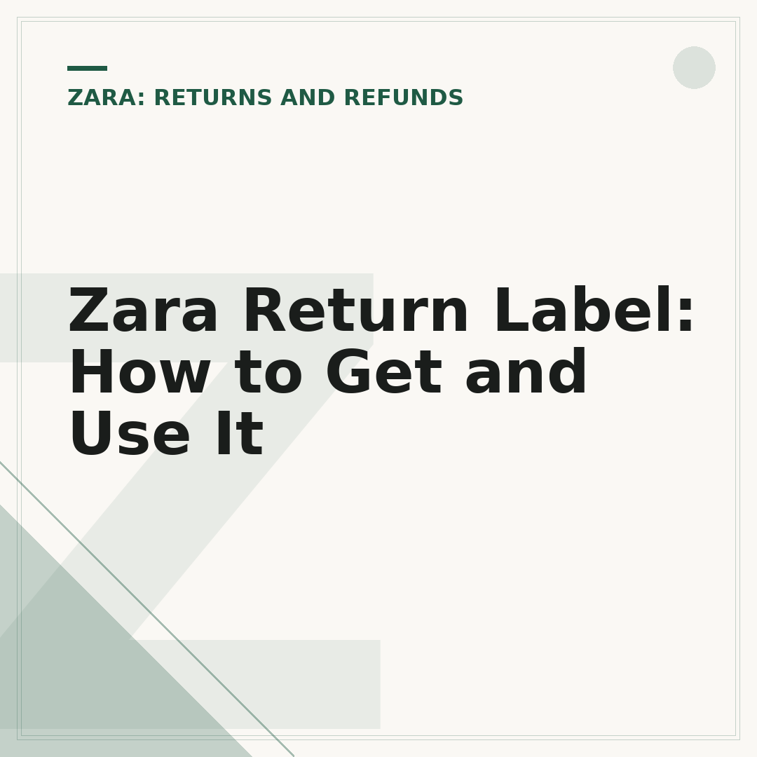 Zara Return Label: How to Get and Use It